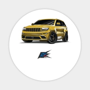 jeep cherokee srt8 yellow Magnet